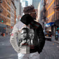 Civil Rights Legends Zip Hoodie Martin Luther King And Malcolm X - African Pride
