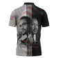 Martin Luther King And Malcolm X Zipper Polo Shirt Two Minds One Movement