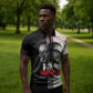 Martin Luther King And Malcolm X Zipper Polo Shirt Two Minds One Movement