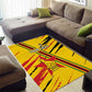 Custom Zimbabwe Football Area Rug Grunge Style