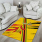 Custom Zimbabwe Football Area Rug Grunge Style
