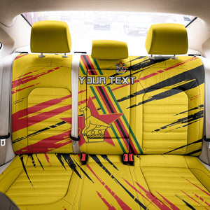 Custom Zimbabwe Football Back Car Seat Cover Grunge Style
