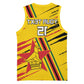 Custom Zimbabwe Football Basketball Jersey Grunge Style - African Pride