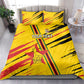 Custom Zimbabwe Football Bedding Set Grunge Style