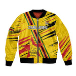 Custom Zimbabwe Football Bomber Jacket Grunge Style
