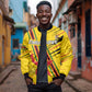 Custom Zimbabwe Football Bomber Jacket Grunge Style