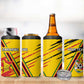 Custom Zimbabwe Football 4 in 1 Can Cooler Tumbler Grunge Style