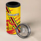 Custom Zimbabwe Football 4 in 1 Can Cooler Tumbler Grunge Style