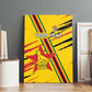 Custom Zimbabwe Football Canvas Wall Art Grunge Style