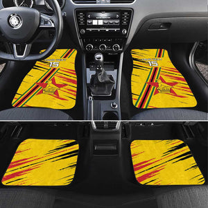 Custom Zimbabwe Football Car Mats Grunge Style