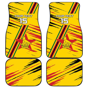 Custom Zimbabwe Football Car Mats Grunge Style