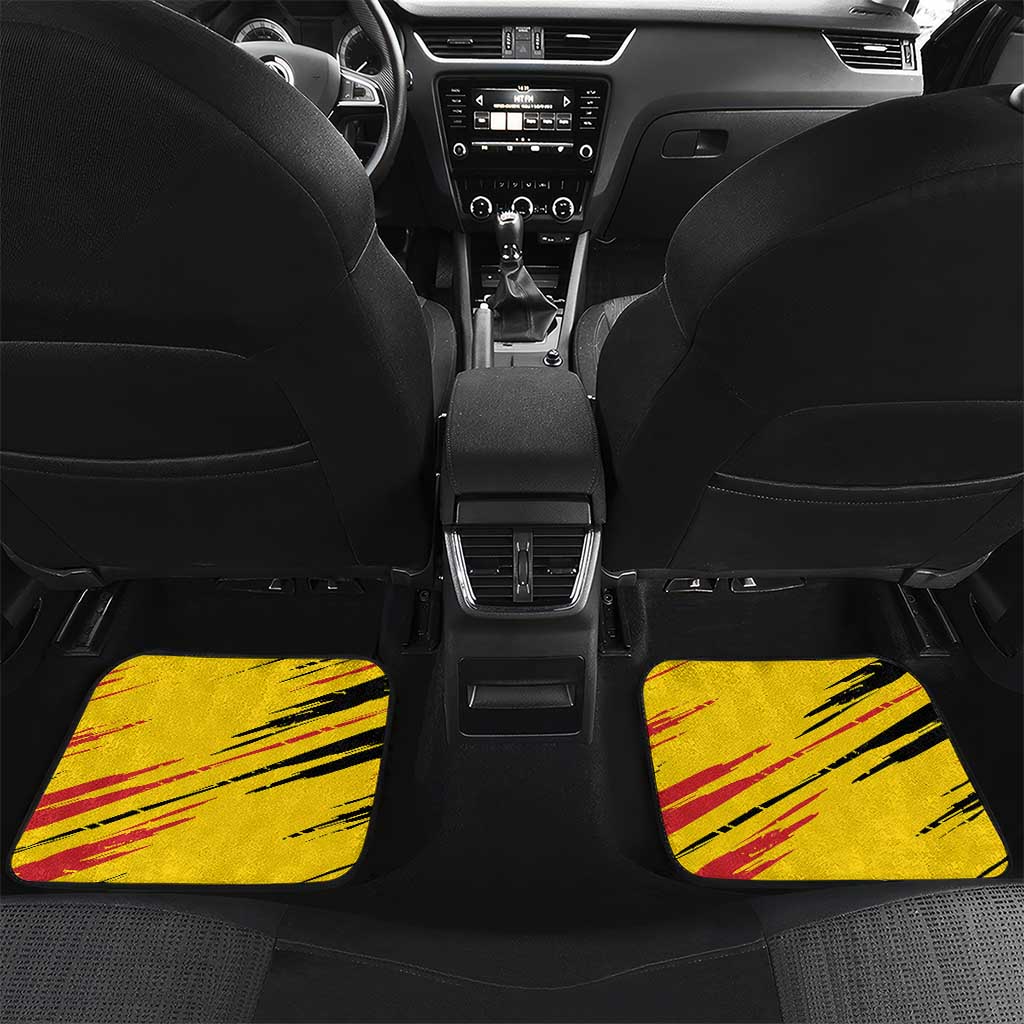 Custom Zimbabwe Football Car Mats Grunge Style
