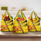 Custom Zimbabwe Football Grocery Bag Grunge Style