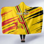 Custom Zimbabwe Football Hooded Blanket Grunge Style