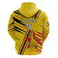 Custom Zimbabwe Football Hoodie Grunge Style