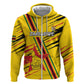 Custom Zimbabwe Football Hoodie Grunge Style