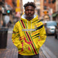 Custom Zimbabwe Football Hoodie Grunge Style
