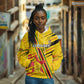 Custom Zimbabwe Football Hoodie Grunge Style