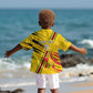 Custom Zimbabwe Football Kid Hawaiian Shirt Grunge Style