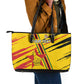Custom Zimbabwe Football Leather Tote Bag Grunge Style