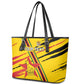 Custom Zimbabwe Football Leather Tote Bag Grunge Style