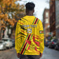 Custom Zimbabwe Football Long Sleeve Shirt Grunge Style