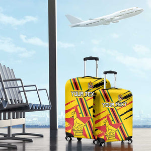 Custom Zimbabwe Football Luggage Cover Grunge Style