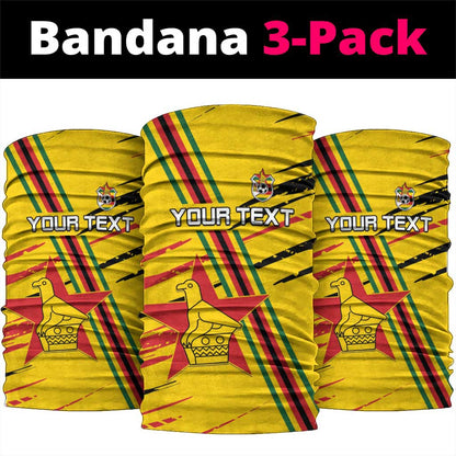 Custom Zimbabwe Football Neck Gaiter Grunge Style LT15