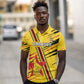 Custom Zimbabwe Football Polo Shirt Grunge Style