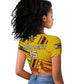 Custom Zimbabwe Football Raglan Cropped T shirt Grunge Style