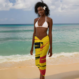 Custom Zimbabwe Football Sarong Grunge Style