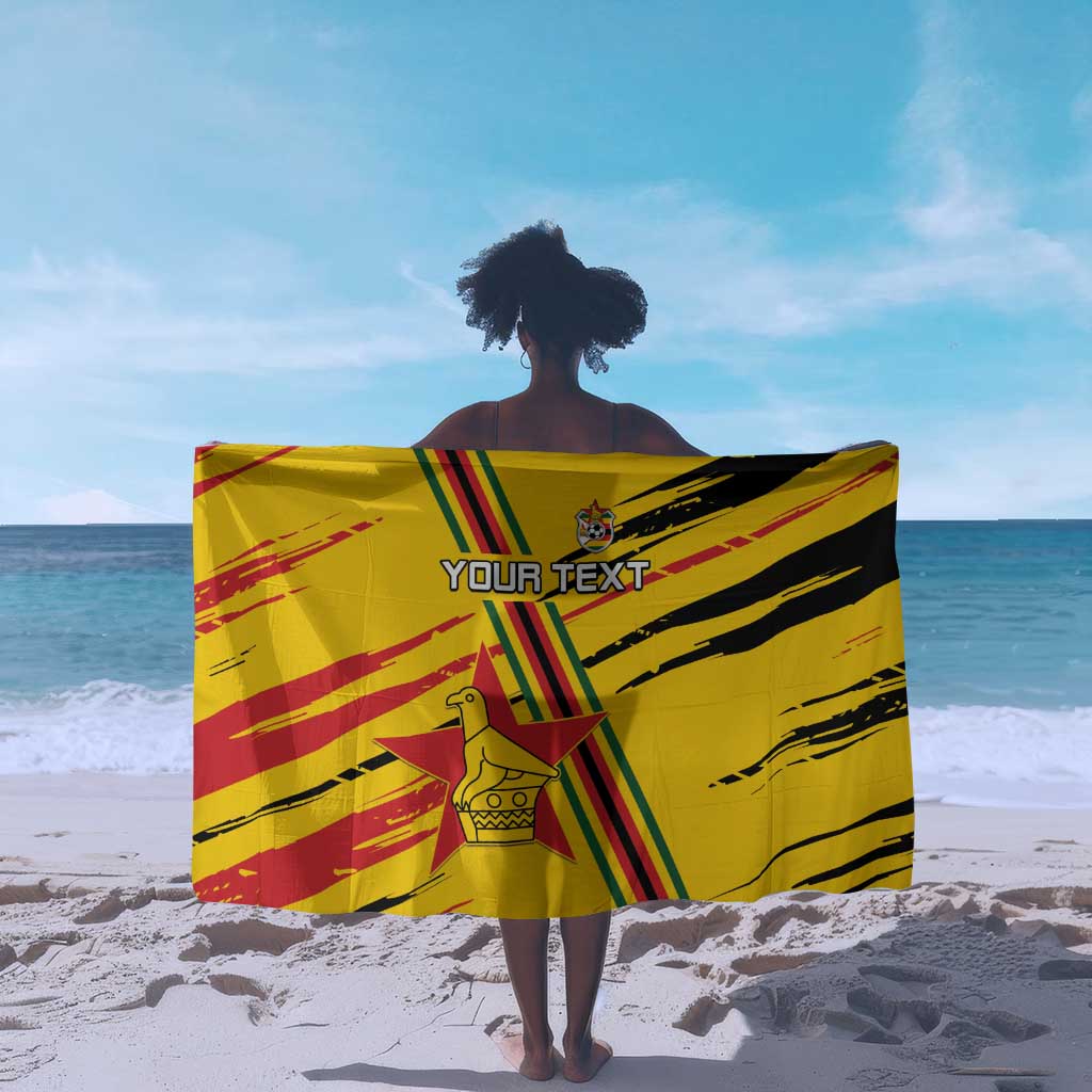 Custom Zimbabwe Football Sarong Grunge Style