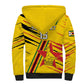 Custom Zimbabwe Football Sherpa Hoodie Grunge Style