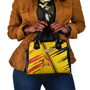 Custom Zimbabwe Football Shoulder Handbag Grunge Style
