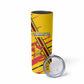 Custom Zimbabwe Football Skinny Tumbler Grunge Style