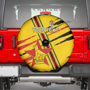 Custom Zimbabwe Football Spare Tire Cover Grunge Style