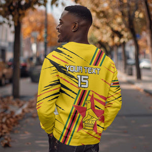 Custom Zimbabwe Football Sweatshirt Grunge Style