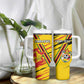 Custom Zimbabwe Football Tumbler With Handle Grunge Style