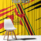 Custom Zimbabwe Football Window Curtain Grunge Style