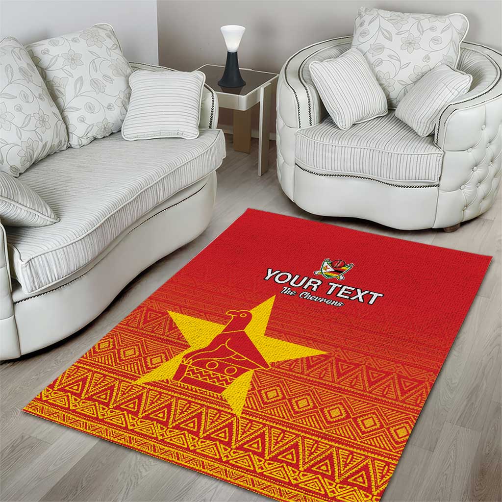 Custom Zimbabwe Cricket Area Rug Go Champions