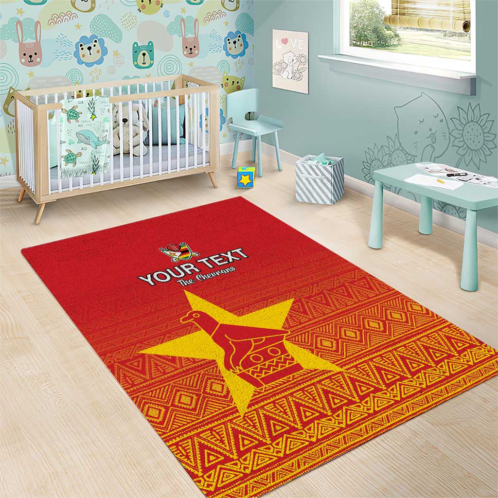 Custom Zimbabwe Cricket Area Rug Go Champions