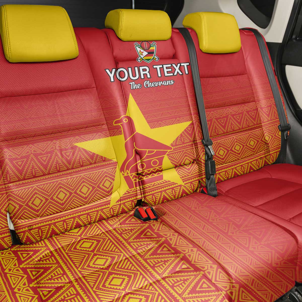 Custom Zimbabwe Cricket Back Car Seat Cover Go Champions