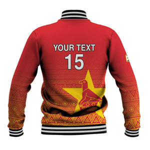 Custom Zimbabwe Cricket Baseball Jacket Go Champions