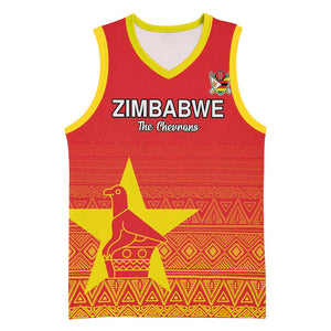 Custom Zimbabwe Cricket Basketball Jersey Go Champions - African Pride