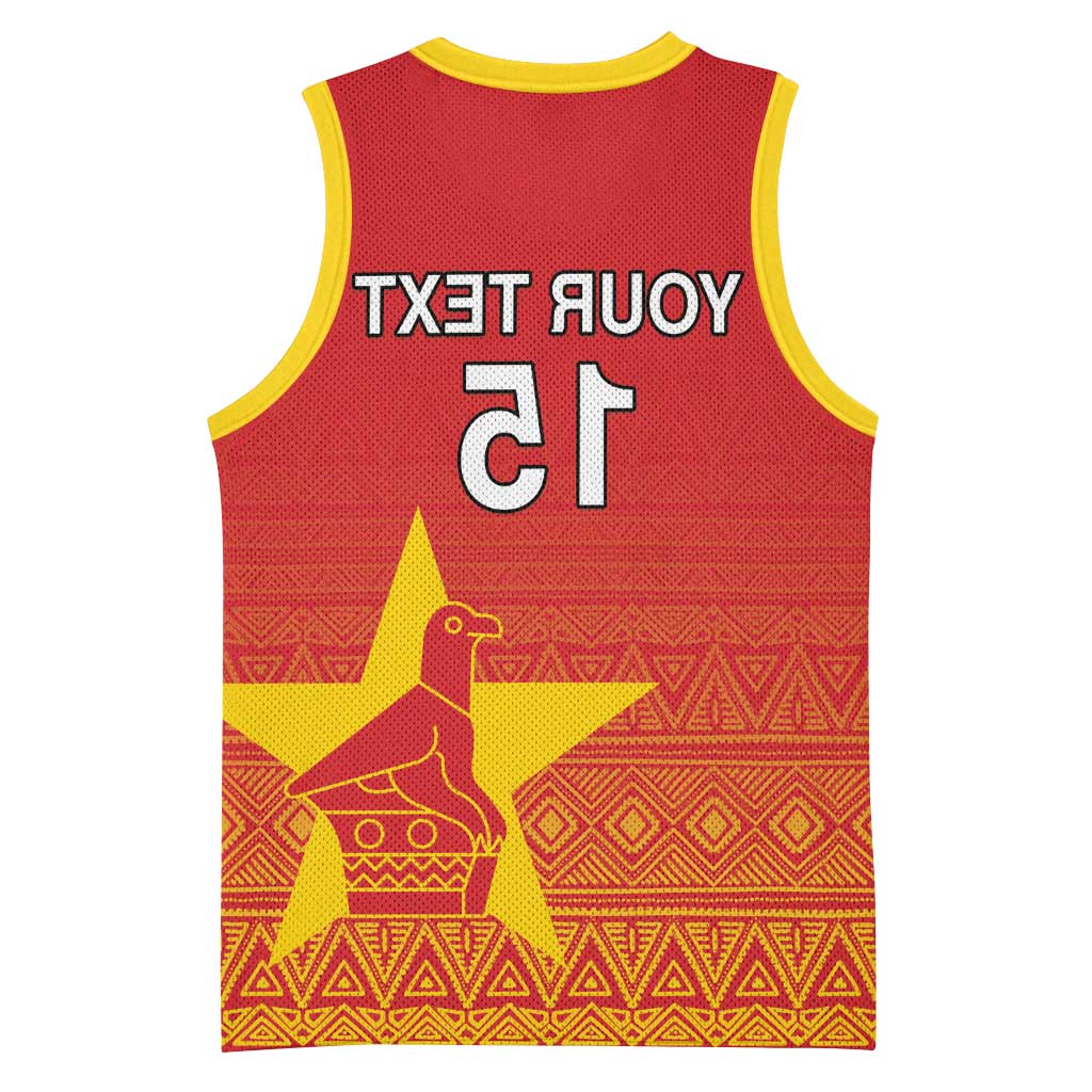 Custom Zimbabwe Cricket Basketball Jersey Go Champions - African Pride