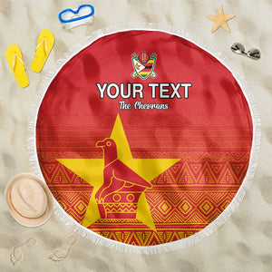 Custom Zimbabwe Cricket Beach Blanket Go Champions