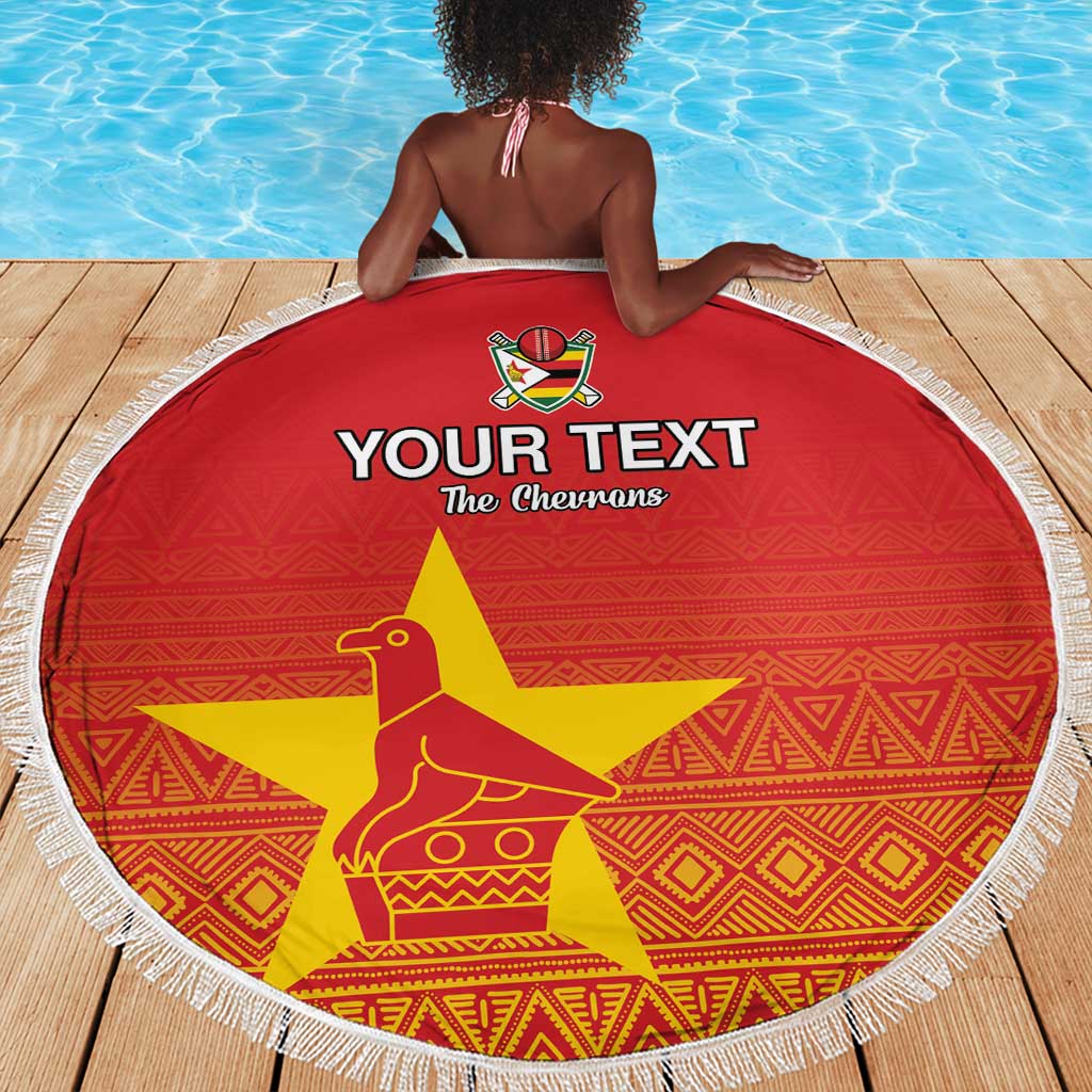 Custom Zimbabwe Cricket Beach Blanket Go Champions