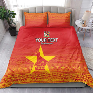 Custom Zimbabwe Cricket Bedding Set Go Champions