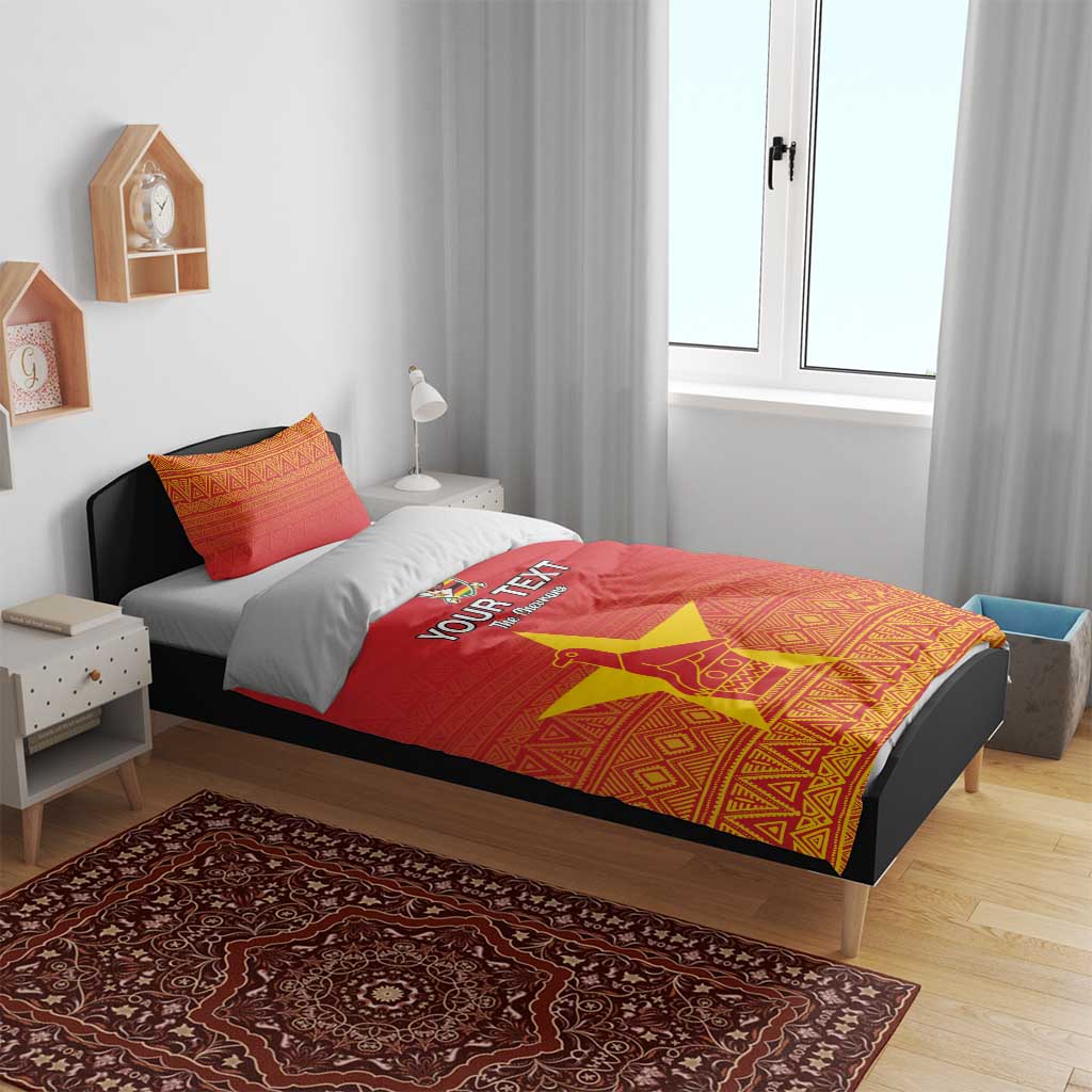 Custom Zimbabwe Cricket Bedding Set Go Champions