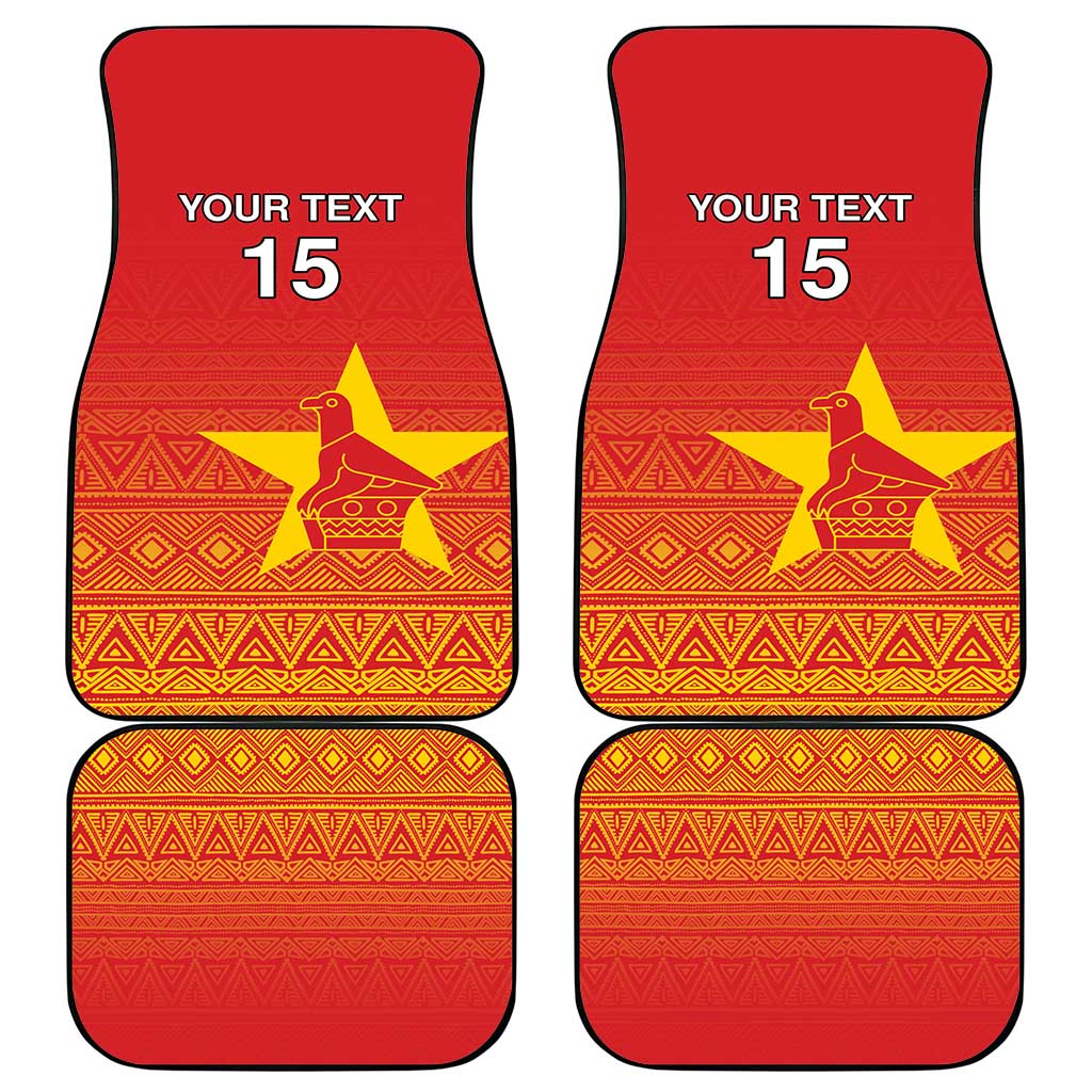 Custom Zimbabwe Cricket Car Mats Go Champions